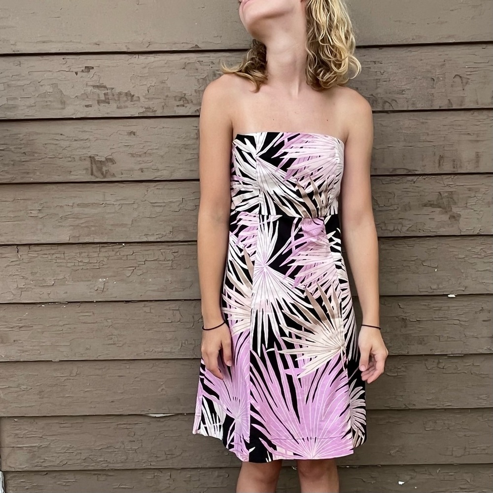 Gap tropical fit and flare dress!